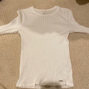 Hollister- White Long Sleeve